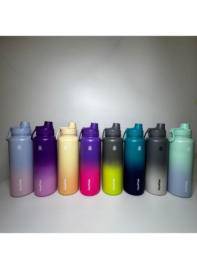 أكوافلاسك 40 أونصة من الفولاذ المقاوم للصدأ، معزول بتفريغ الهواء، مانع للتسرب، رياضي - Image 5